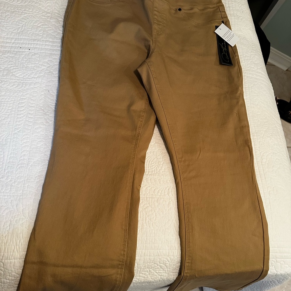 DG2 by Diane Gilman Tan Boot Cut Pants - Picture 9 of 10